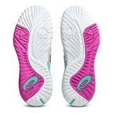 Asics Gel Resolution X Mens Tennis Shoe - White/Aurora Green - 2