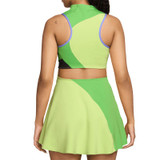 Nike Court Slam Dress - Light Lemon Twist/Mean Green/Black - 2