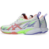 Asics SonicSmash FF Womens Padel Shoe - White/Guava