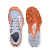 Lacoste AG-LT25 Lite Womens Clay Tennis Shoe - Light Blue/Orange