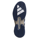 adidas Adizero Ubersonic 5 Mens Tennis Shoe - White/Dark Blue/Silver Metallic