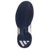 adidas Barricade Junior Tennis Shoe - White/Cyber Metallic/Dark Blue