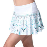 Lucky in Love Eyelet You Win Girls Skirt - White