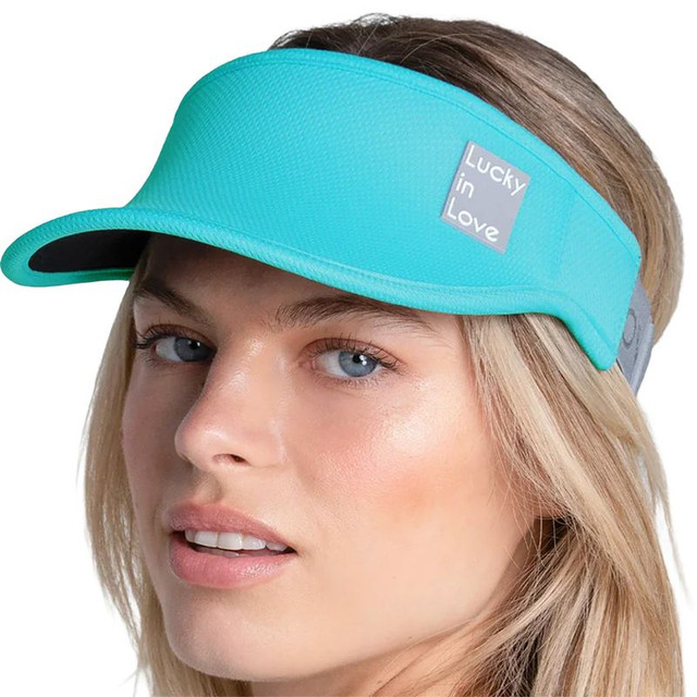 Lucky In Love Logo Stretch Visor - Scuba