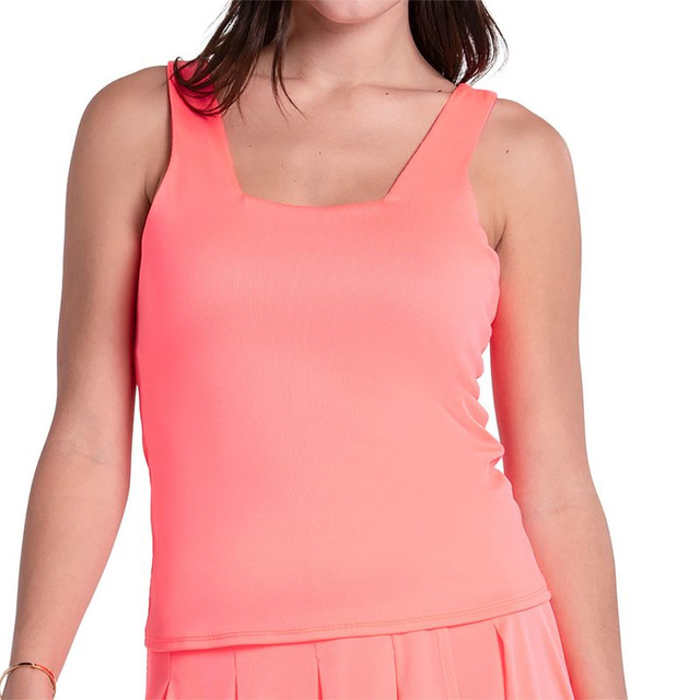 Lucky in Love Glow Set Squared Up Tank Top - Hot Lava
