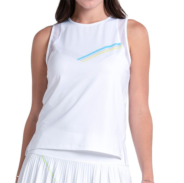 Lucky in Love Lavish Lane Victory Tank Top - White