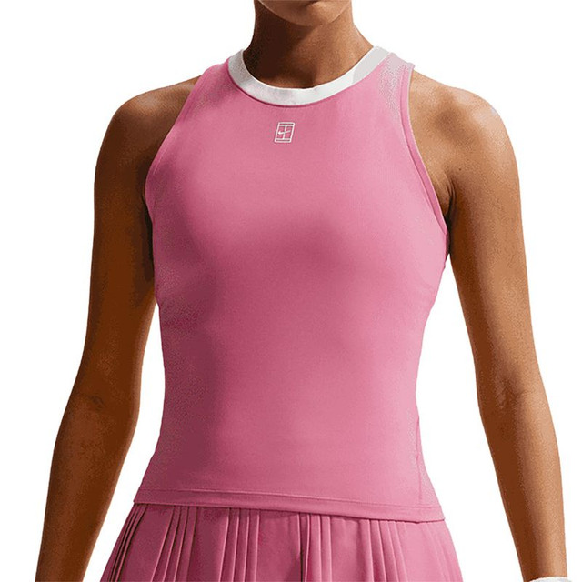 Nike Court Advantage Tank Top - Peony/White