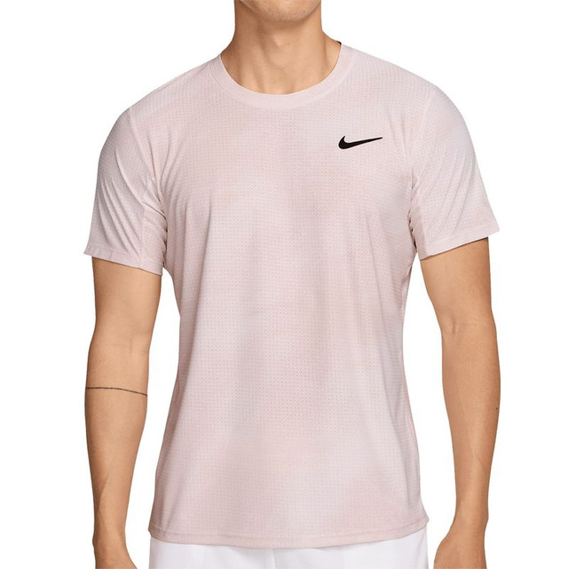 Nike Court Dri Fit Advantage Slam Crew - Pearl Pink/Salt Red/Black