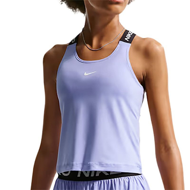 Nike Girls Pro Dri Fit Tank Top - Light Thistle/Black/White