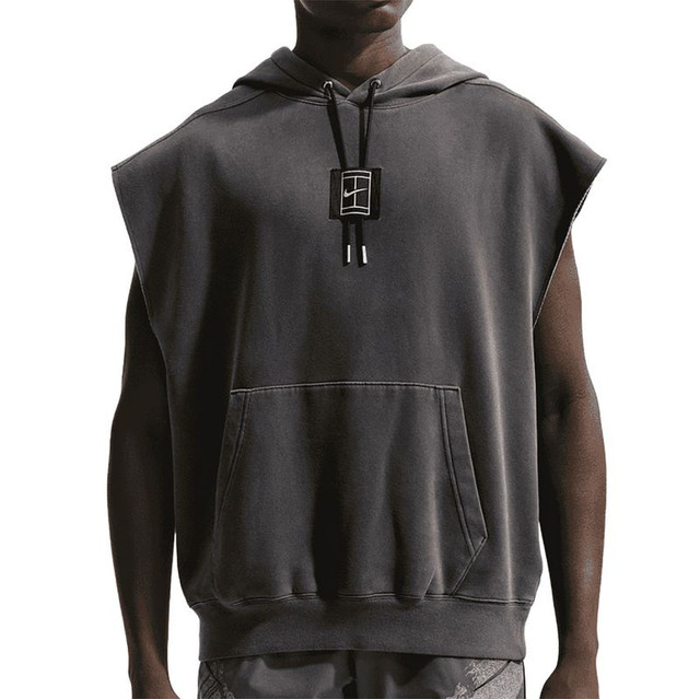 Nike Court Slam Sleeveless Hoodie - Anthracite