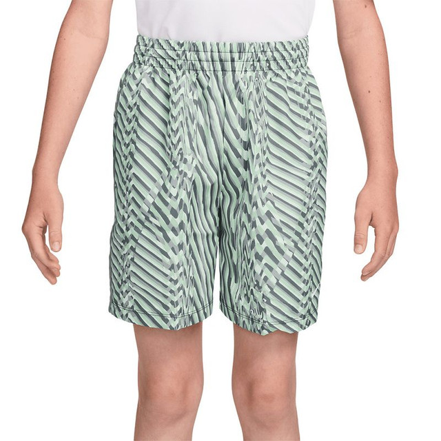 Nike Boys Dri Fit Printed Short - Spruce Fog/Barely Green/White