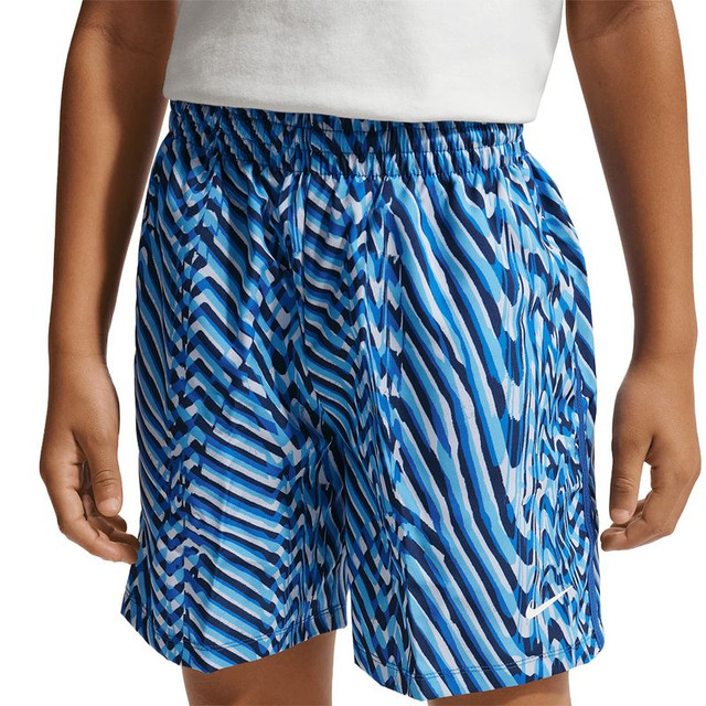 Nike Boys Dri Fit Printed Short - Game Royal/Ghost/White