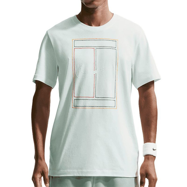 Nike Court Heritage Tee Shirt - Barely Green