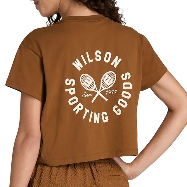 Wilson Harper Crop Tee Shirt - Caramel Cafe