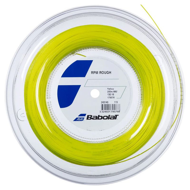 Babolat RPM Rough 16G Yellow (660 FT) REEL