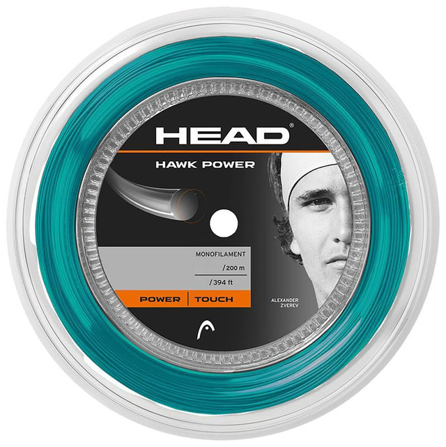 Head Hawk Power 16G Petrol Tennis String REEL