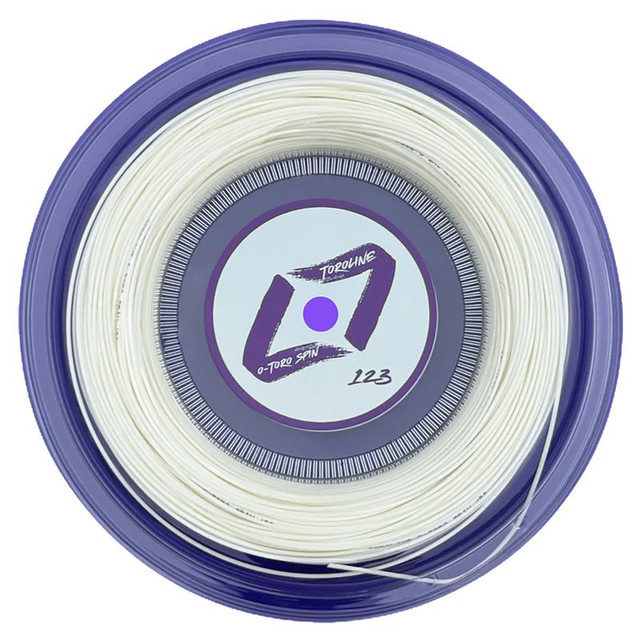 Toroline O-Toro Spin 17 (1.23mm) White Tennis String Mini Reel (330 ft.)