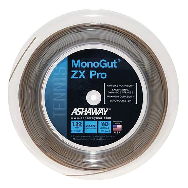 Ashaway Monogut ZX Pro 17G Nautral REEL (360 ft.) Tennis String