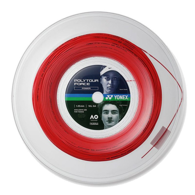 Yonex POLYTOUR FORCE 125 16L Bright Red (660 FT) REEL