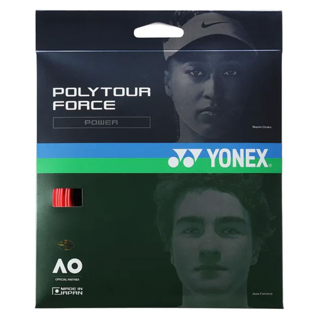 Yonex POLYTOUR FORCE 130 16G Bright Red Tennis String