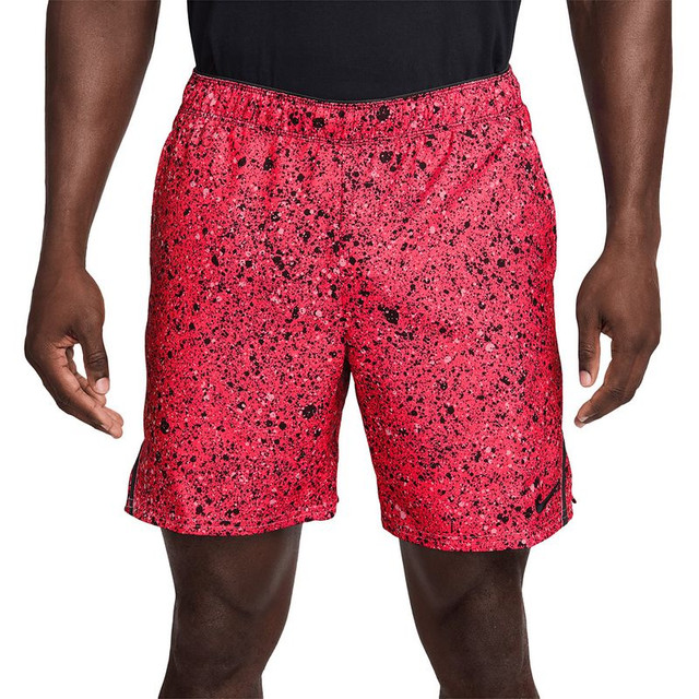 Nike Court Printed 7 inch Victory Short - Bright Crimson/Black