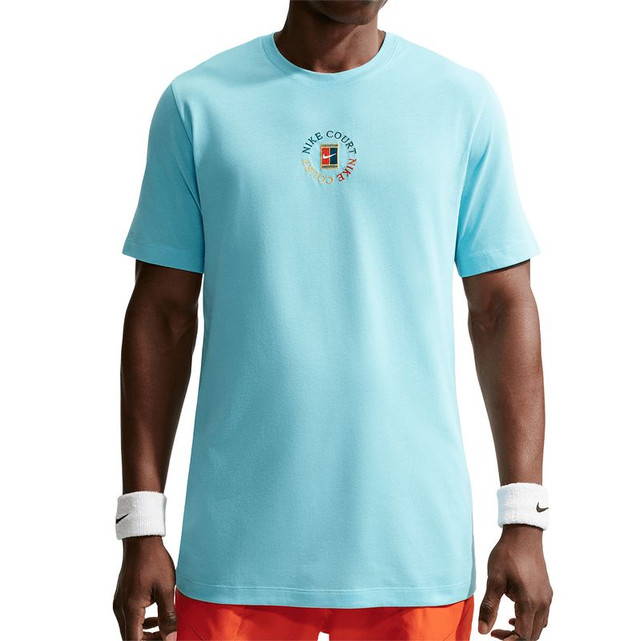Nike Court Heritage Tee - Blue Gaze