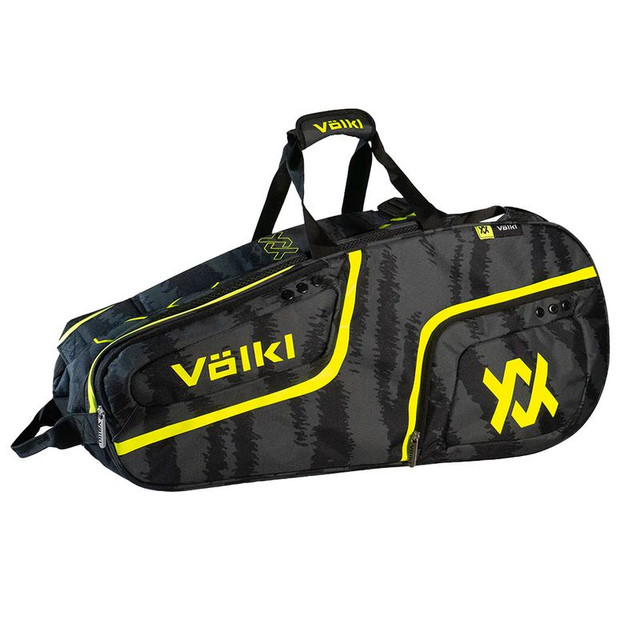 Volkl Zebra Combi Tennis Bag - Black/Neon Yellow