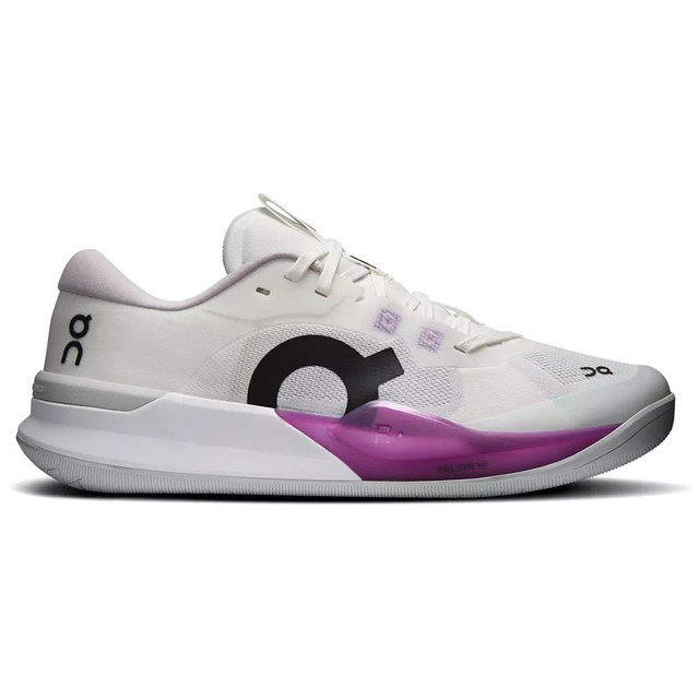 On The Roger Pro 3 Womens Tennis Shoe - White/Muscadine
