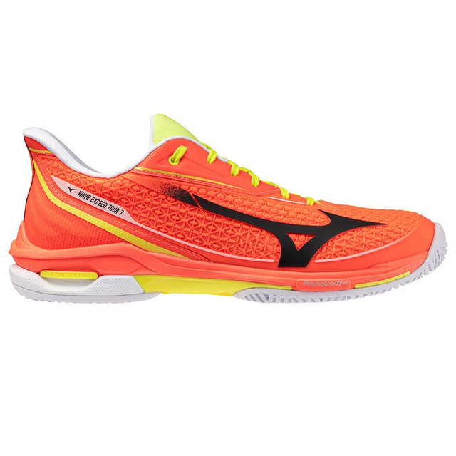 Mizuno Wave Exceed Tour 7 Mens Tennis Shoe - Lava Orange/Black Oyster