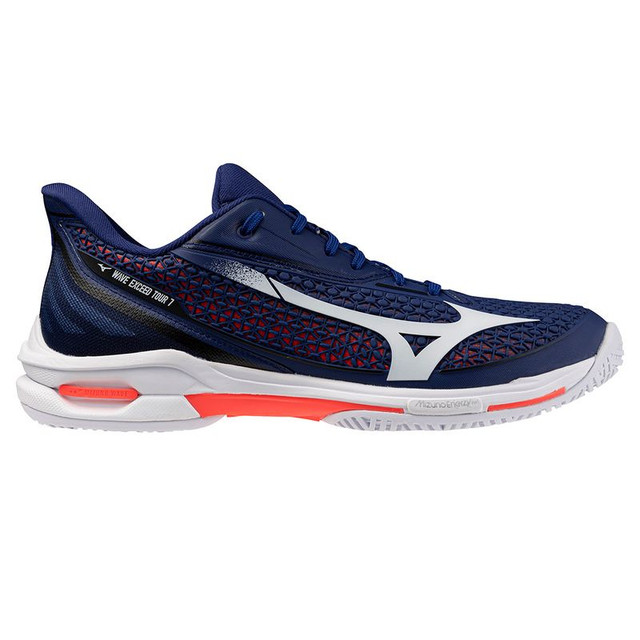 Mizuno Wave Exceed Tour 7 Mens Tennis Shoe - Beacon Blue/White
