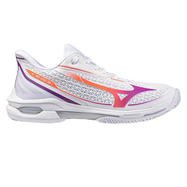 Mizuno Wave Exceed Tour 7 Clay Womens Tennis Shoe - White/Dahlia