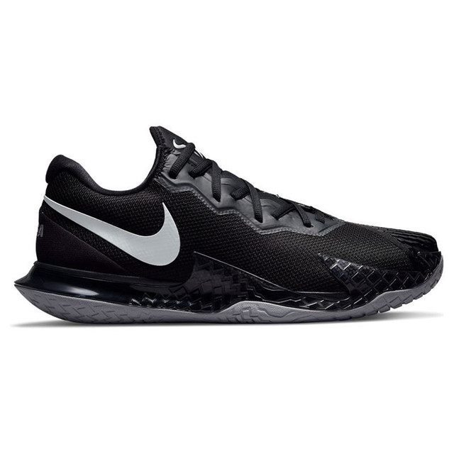 Nike Court Zoom Vapor Cage 4 Rafa Mens Tennis Shoe - Black/Metallic Silver