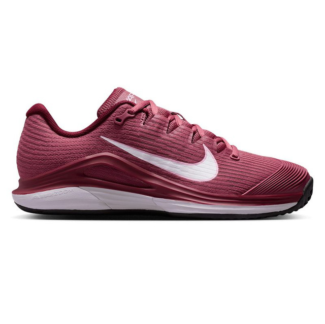 Nike Zoom Vapor 12 Womens Clay Tennis Shoe - Pink Smoke/White/Vast Grey Black/Team Red