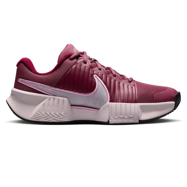 Nike GP Challenge Pro Womens Tennis Shoe - Pink Smoke/White/Vast Grey Black/Team Red