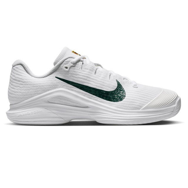 Nike Zoom Vapor 12 Premium Womens Tennis Shoe - White/Gorge Green/University Gold