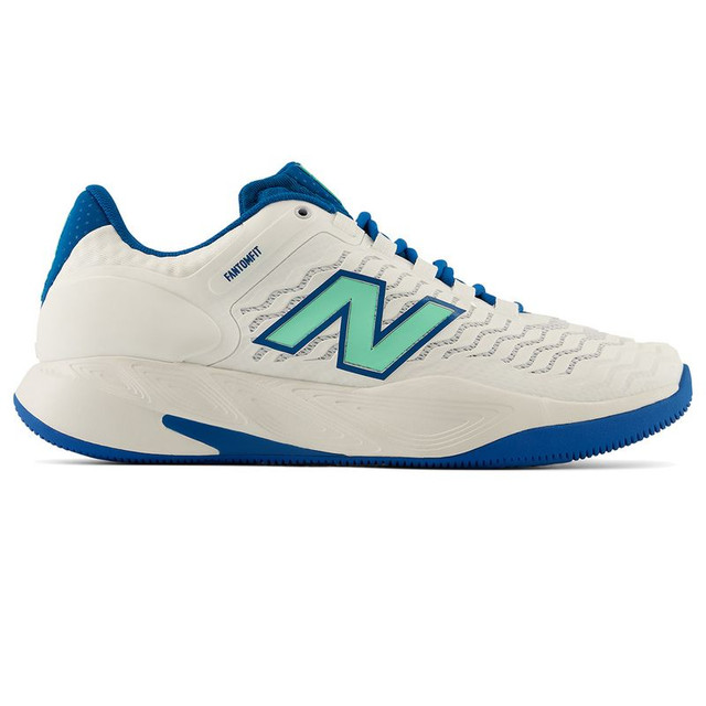 New Balance CT-Rally v2 (2E) Mens Tennis Shoe - White/Blue