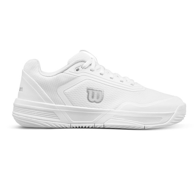 Wilson CourtGlide Womens Padel Shoe - White/White/Silver
