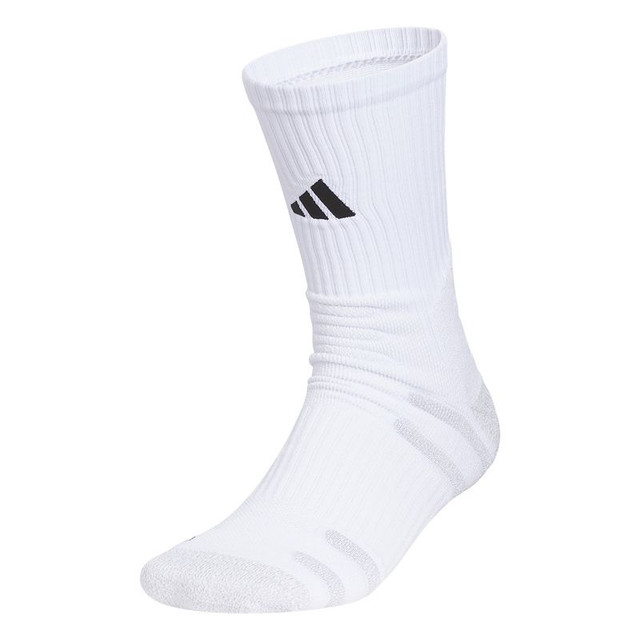 adidas 5 Star Team 3 Crew Sock - White/Black/Clear Onix Grey