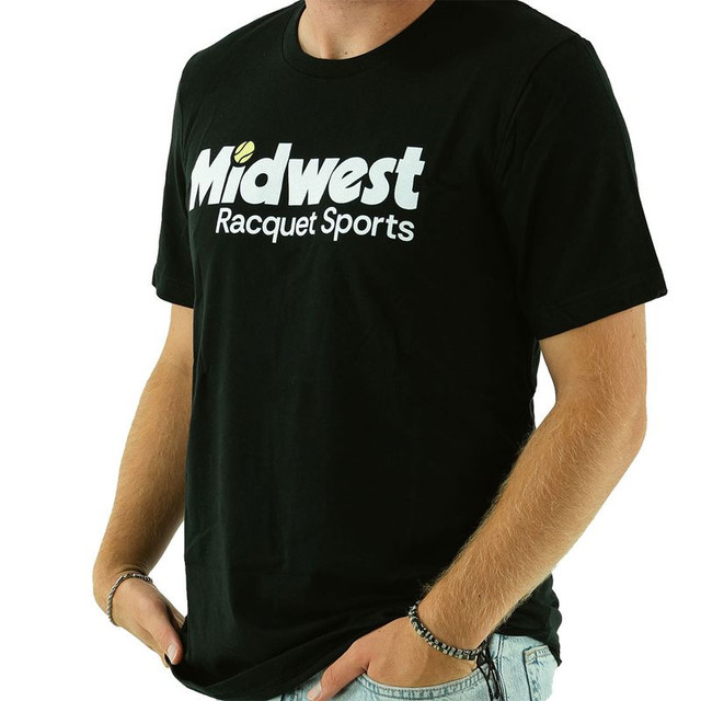 Midwest Racquet Sports Logo Tee Shirt - Black