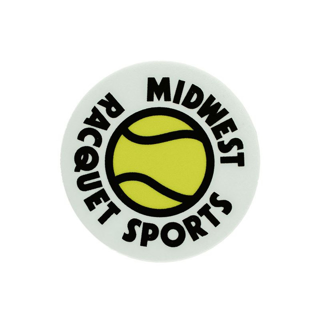 Midwest Racquet Sports Sticker - Black/White/Yellow