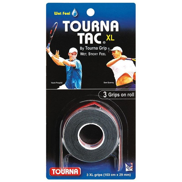 Tourna Tac XL Overgrip (3pk) - Black