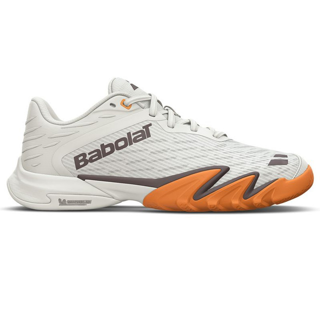 Babolat Premura 3 Mens Padel Shoe - Cream/Orange