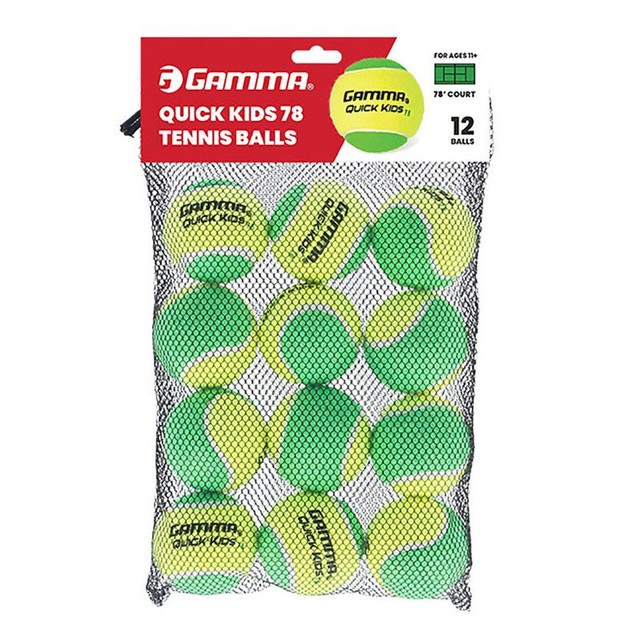 Gamma Quick Kids 78 Tennis Balls (12 Pack) - Green