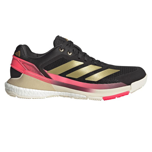 adidas Crazyquick Boost Mens Padel Shoe - Black/Gold/Solar Turbo