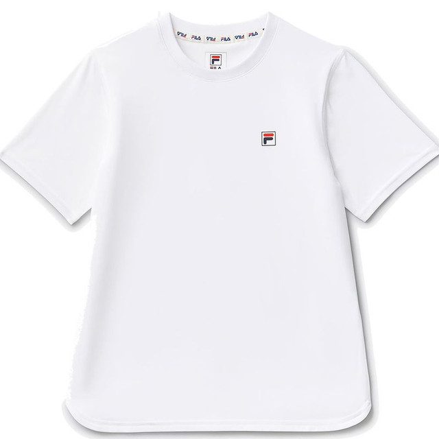 Fila Essentials Boys Short Sleeve Performance Crew - White