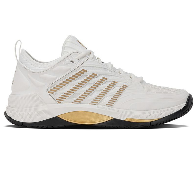 K Swiss Hypercourt Supreme 2 Mens Tennis Shoe - Blanc de Blanc/Moonless Night/Gold