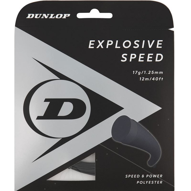 Dunlop Explosive Speed 17G Black Tennis String