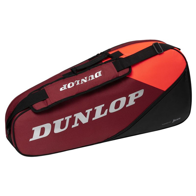 Dunlop CX Club 3 Pack Tennis Bag - Black/Red