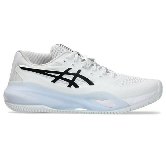 Asics Gel Resolution X Mens Clay Tennis Shoe - White/Black