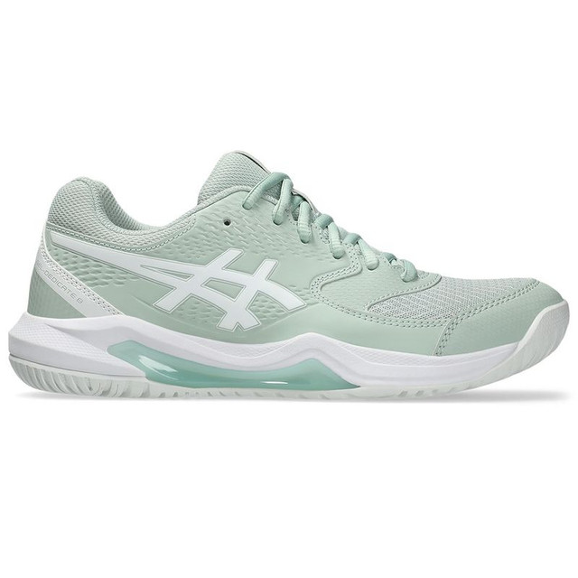 Asics Gel Dedicate 8 Womens Tennis Shoe - Lichen Rock/White